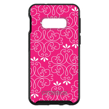 DistinctInk™ OtterBox Symmetry Series Case for Apple iPhone / Samsung Galaxy / Google Pixel - Neon Pink White Floral