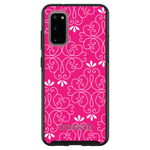 DistinctInk™ OtterBox Symmetry Series Case for Apple iPhone / Samsung Galaxy / Google Pixel - Neon Pink White Floral