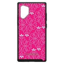 DistinctInk™ OtterBox Symmetry Series Case for Apple iPhone / Samsung Galaxy / Google Pixel - Neon Pink White Floral