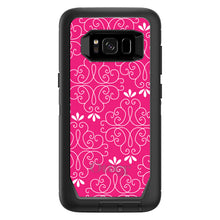 DistinctInk™ OtterBox Defender Series Case for Apple iPhone / Samsung Galaxy / Google Pixel - Neon Pink White Floral