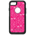 Neon Pink White Floral OtterBox Commuter Case for iPhone & Galaxy