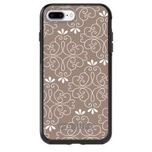 DistinctInk™ OtterBox Symmetry Series Case for Apple iPhone / Samsung Galaxy / Google Pixel - Tan White Floral