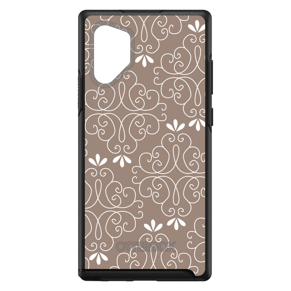 Tan White Floral OtterBox Symmetry Case for iPhone & Galaxy, view 12