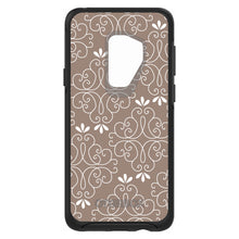 DistinctInk™ OtterBox Symmetry Series Case for Apple iPhone / Samsung Galaxy / Google Pixel - Tan White Floral