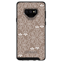 DistinctInk™ OtterBox Symmetry Series Case for Apple iPhone / Samsung Galaxy / Google Pixel - Tan White Floral
