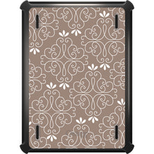 DistinctInk™ OtterBox Defender Series Case for Apple iPad / iPad Pro / iPad Air / iPad Mini - Tan White Floral