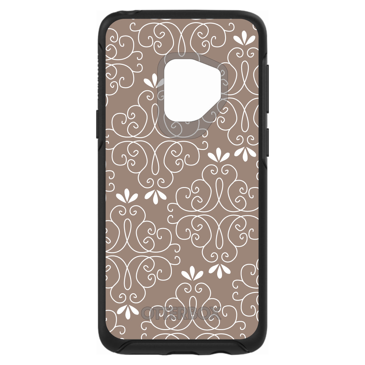 Tan White Floral OtterBox Symmetry Case for iPhone & Galaxy, view 8