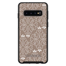 DistinctInk™ OtterBox Symmetry Series Case for Apple iPhone / Samsung Galaxy / Google Pixel - Tan White Floral