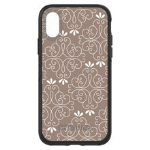 DistinctInk™ OtterBox Symmetry Series Case for Apple iPhone / Samsung Galaxy / Google Pixel - Tan White Floral