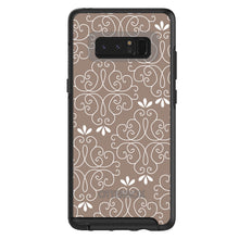 DistinctInk™ OtterBox Symmetry Series Case for Apple iPhone / Samsung Galaxy / Google Pixel - Tan White Floral