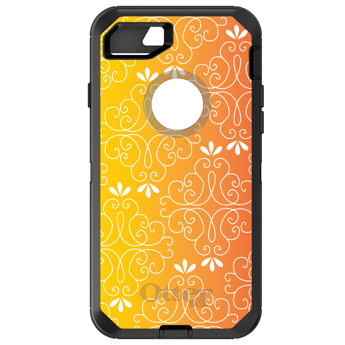 Yellow Orange Red Gradient OtterBox Defender Case for iPhone & Galaxy