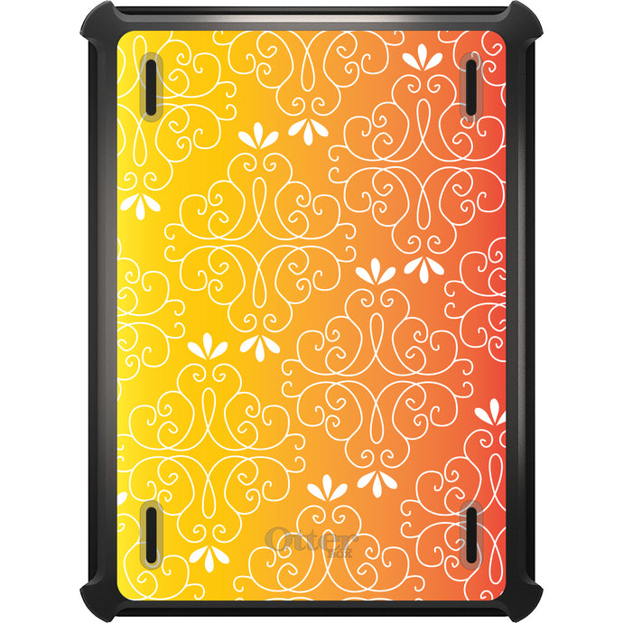 DistinctInk™ OtterBox Defender Series Case for Apple iPad / iPad Pro / iPad Air / iPad Mini - Yellow Orange Red Gradient