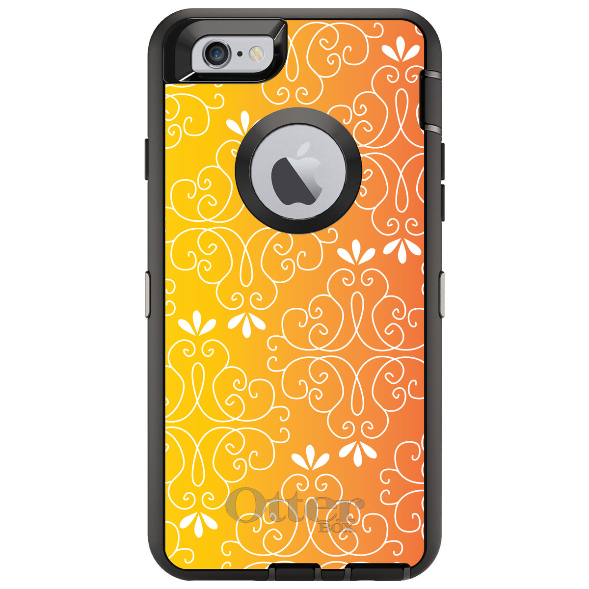 Yellow Orange Red Gradient OtterBox Defender Case for iPhone & Galaxy, view 4