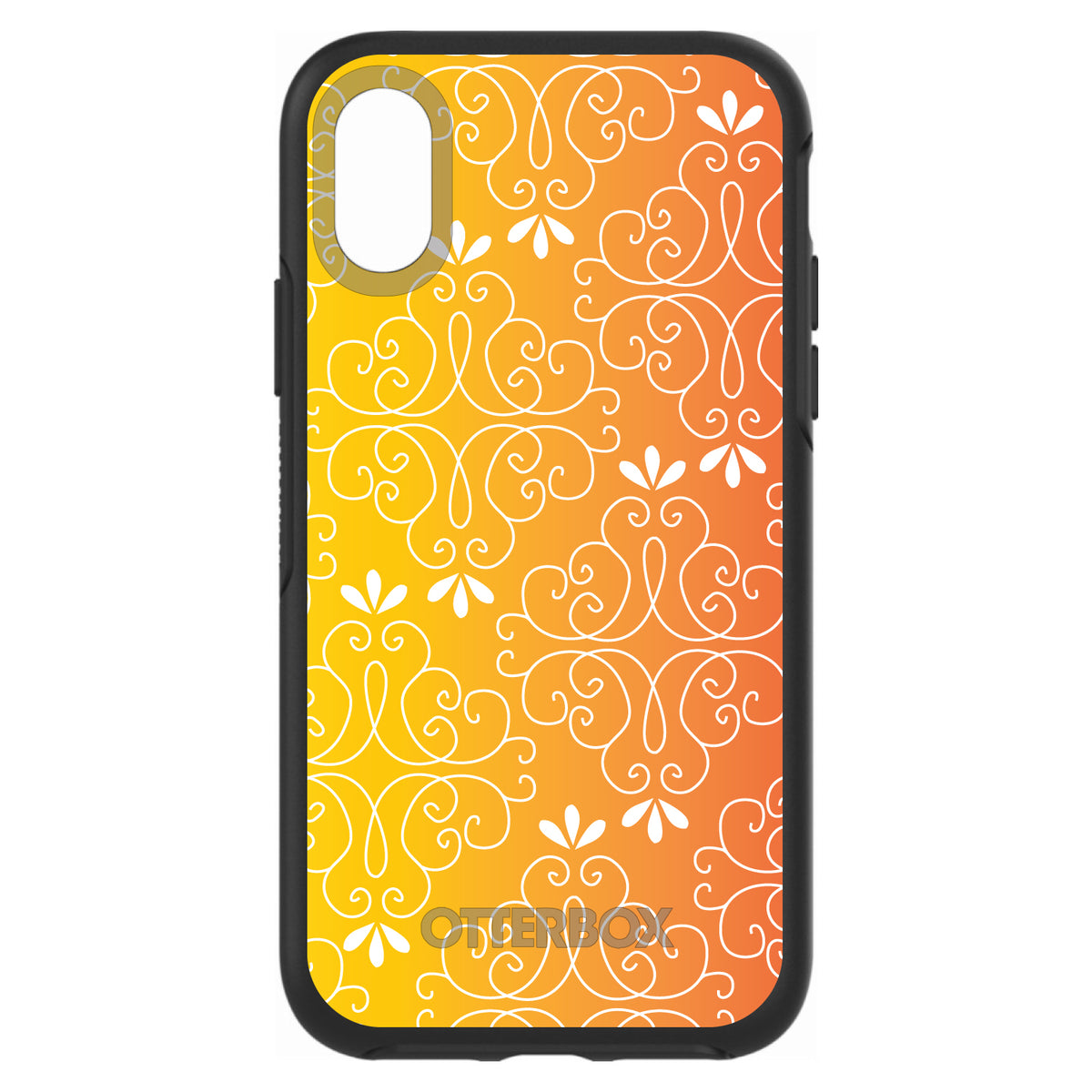 Yellow Orange Red Gradient OtterBox Symmetry Case for iPhone & Galaxy, view 4
