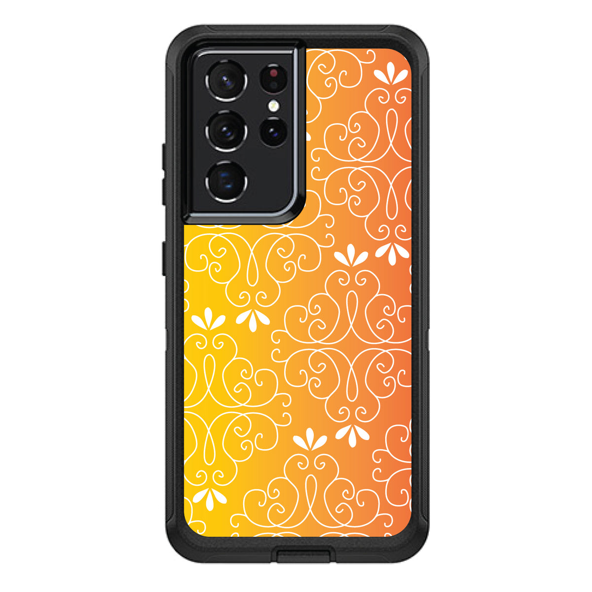Yellow Orange Red Gradient OtterBox Defender Case for iPhone & Galaxy, view 7
