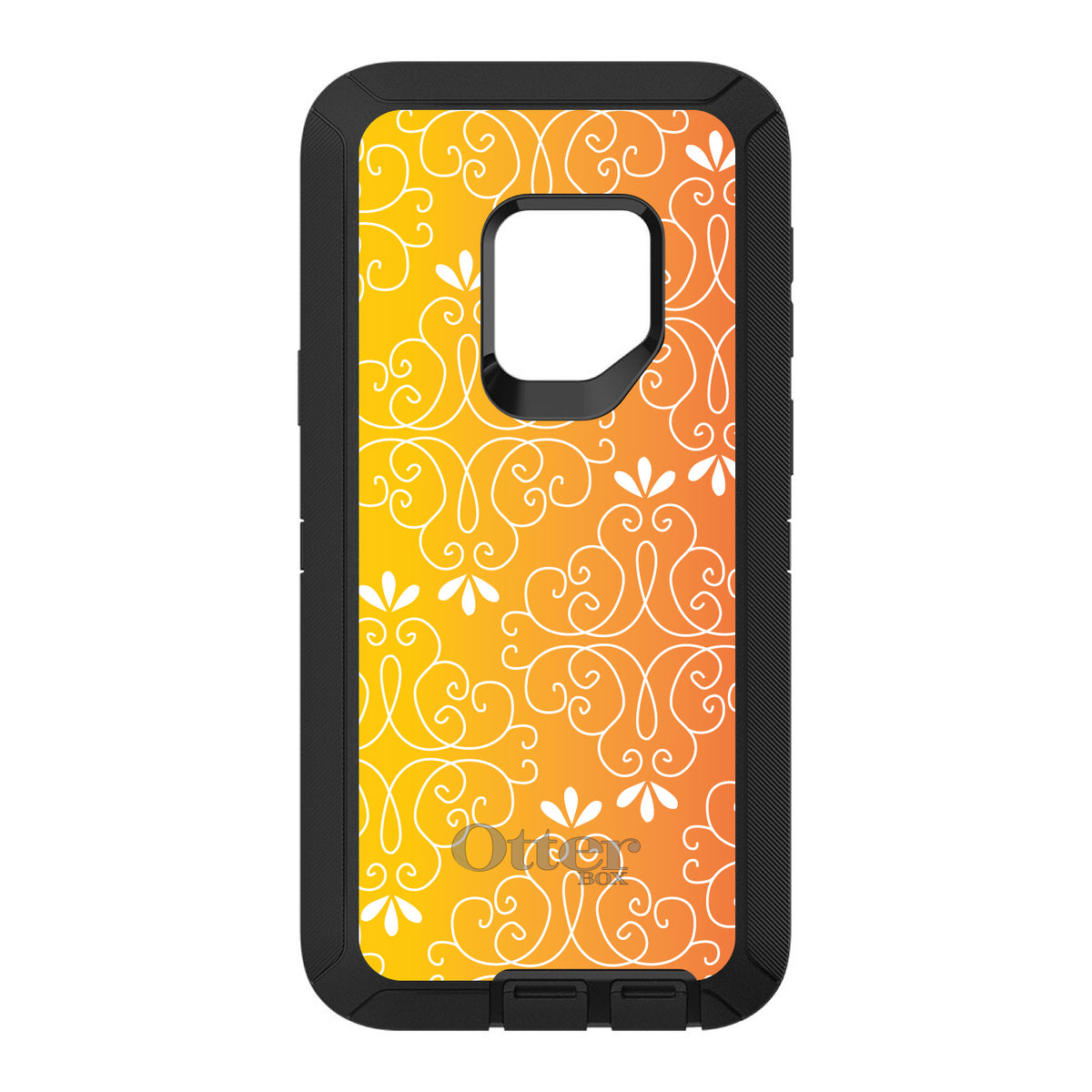 Yellow Orange Red Gradient OtterBox Defender Case for iPhone & Galaxy, view 11