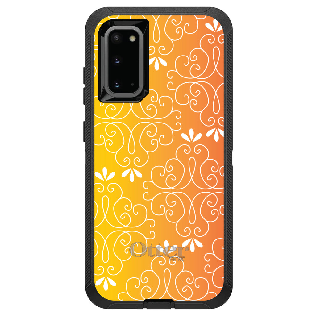Yellow Orange Red Gradient OtterBox Defender Case for iPhone & Galaxy, view 8