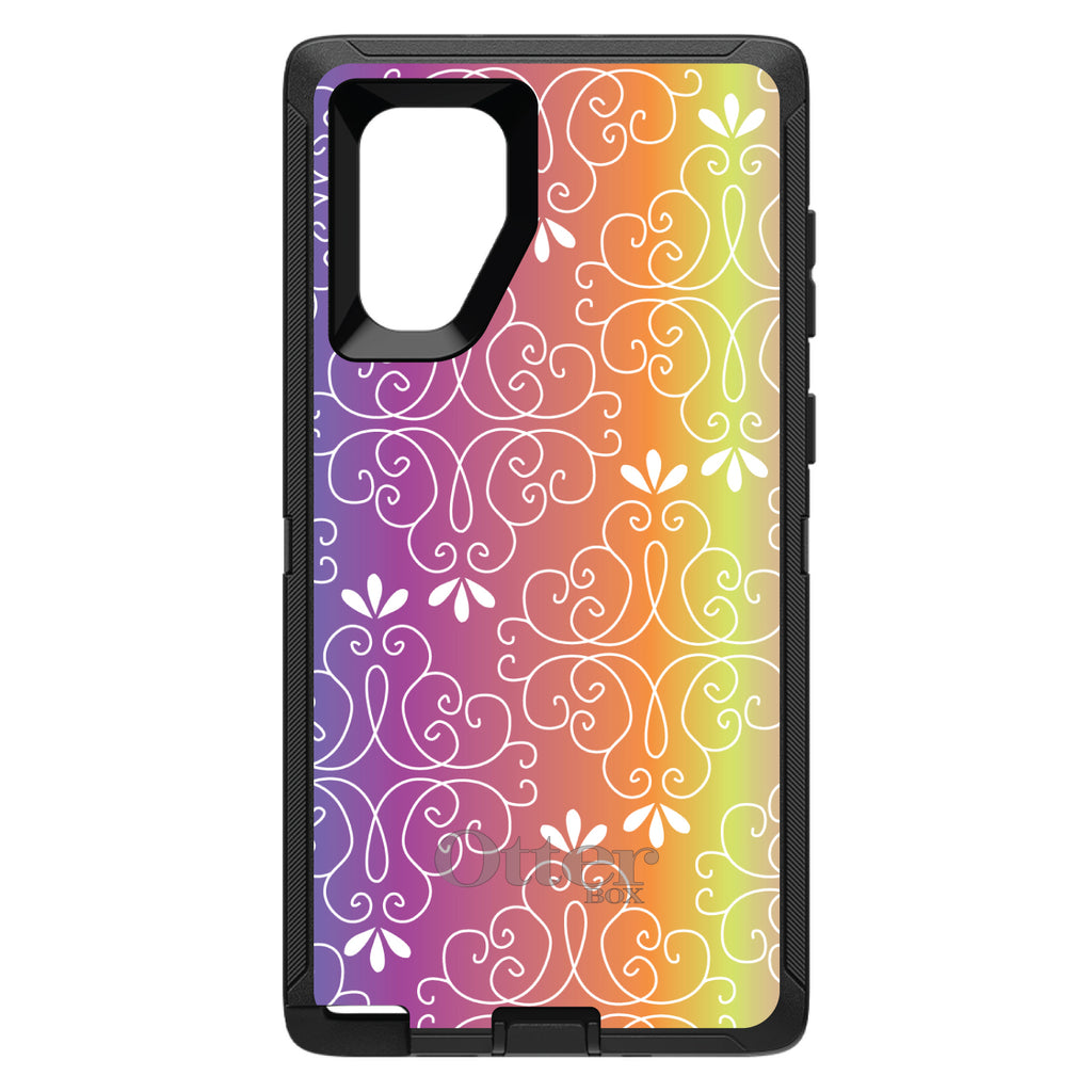 Blue Purple Orange Yellow Pink Gradient OtterBox Defender Case for iPhone & Galaxy, view 14