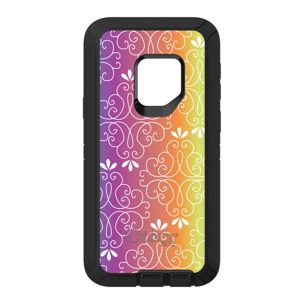 Blue Purple Orange Yellow Pink Gradient OtterBox Defender Case for iPhone & Galaxy, view 11