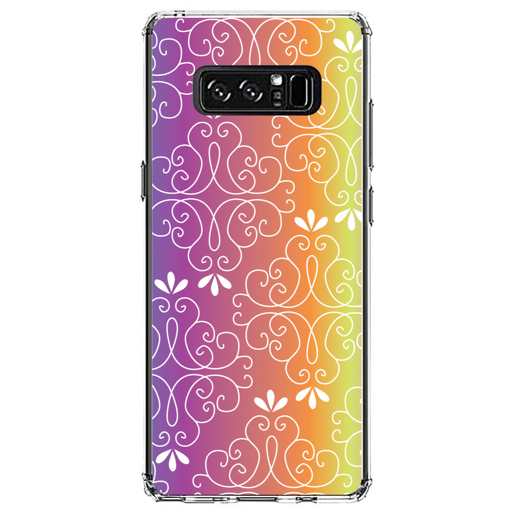 Blue Purple Orange Yellow Pink Gradient Clear Shockproof iPhone Case, view 12