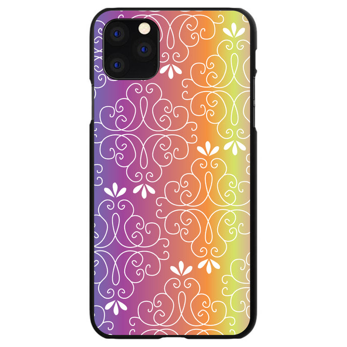DistinctInk® Hard Plastic Snap-On Case for Apple iPhone or Samsung Galaxy - Blue Purple Orange Yellow Pink Gradient