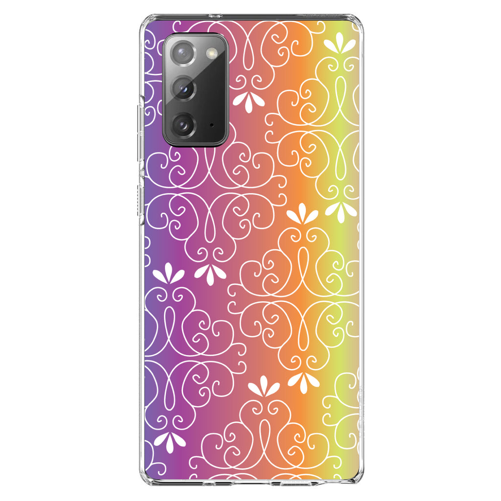 Blue Purple Orange Yellow Pink Gradient Clear Shockproof iPhone Case, view 8