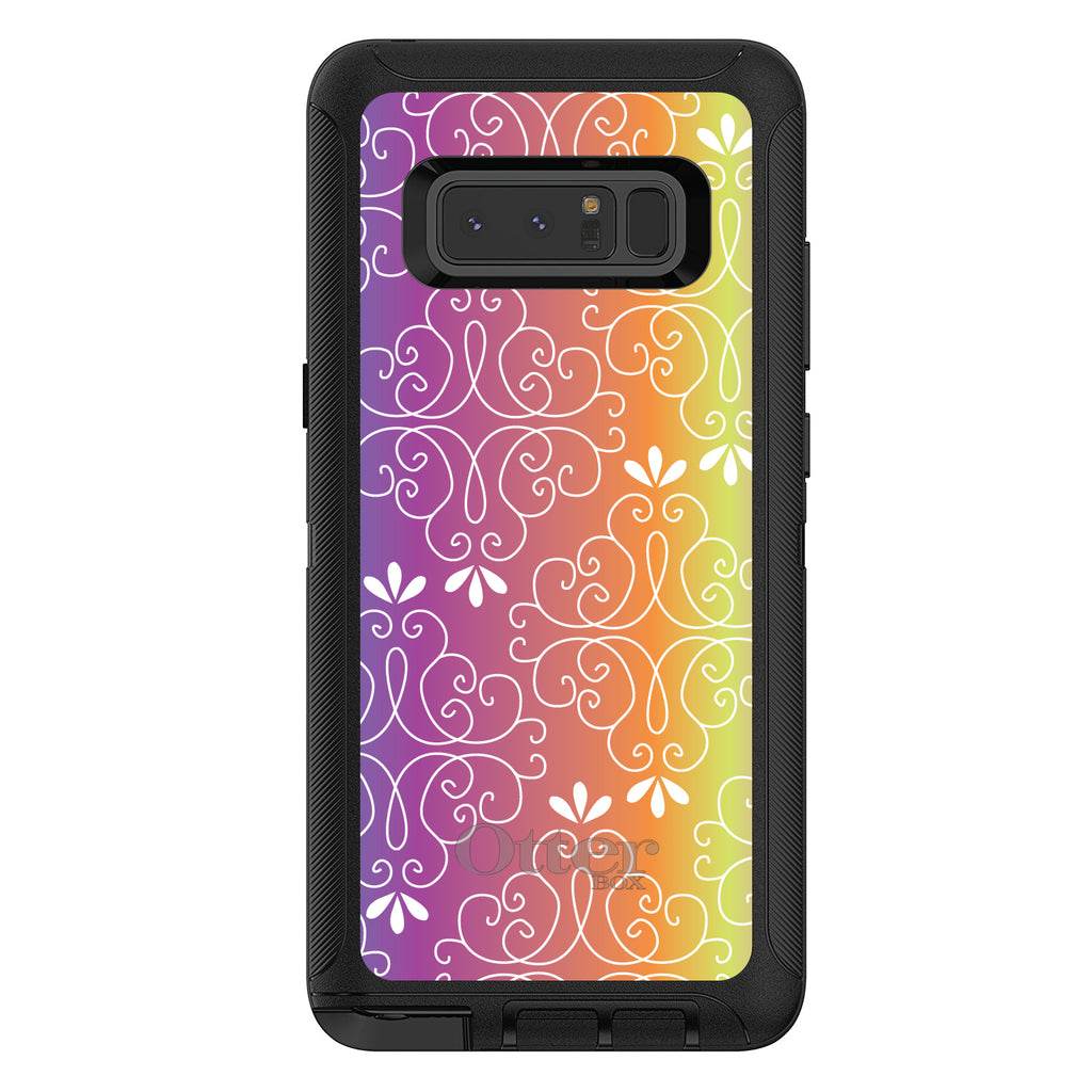 Blue Purple Orange Yellow Pink Gradient OtterBox Defender Case for iPhone & Galaxy, view 17