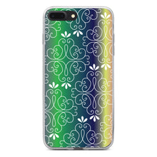 DistinctInk® Clear Shockproof Hybrid Case for Apple iPhone / Samsung Galaxy / Google Pixel - Purple Green Blue Yellow Pink Gradient