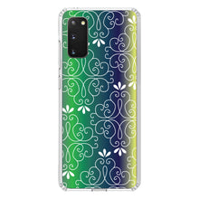 DistinctInk® Clear Shockproof Hybrid Case for Apple iPhone / Samsung Galaxy / Google Pixel - Purple Green Blue Yellow Pink Gradient