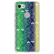 DistinctInk® Clear Shockproof Hybrid Case for Apple iPhone / Samsung Galaxy / Google Pixel - Purple Green Blue Yellow Pink Gradient