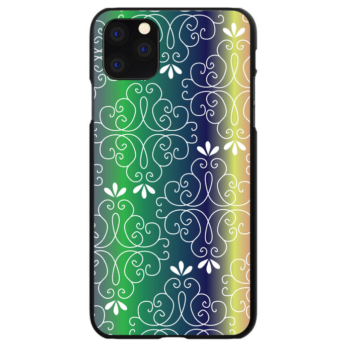 DistinctInk® Hard Plastic Snap-On Case for Apple iPhone or Samsung Galaxy - Purple Green Blue Yellow Pink Gradient