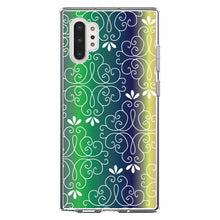 DistinctInk® Clear Shockproof Hybrid Case for Apple iPhone / Samsung Galaxy / Google Pixel - Purple Green Blue Yellow Pink Gradient