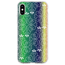 DistinctInk® Clear Shockproof Hybrid Case for Apple iPhone / Samsung Galaxy / Google Pixel - Purple Green Blue Yellow Pink Gradient
