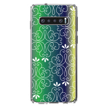 DistinctInk® Clear Shockproof Hybrid Case for Apple iPhone / Samsung Galaxy / Google Pixel - Purple Green Blue Yellow Pink Gradient