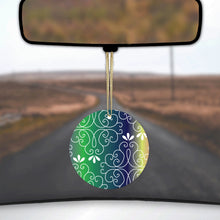 Purple Green Blue Yellow Pink Gradient Ceramic Ornament