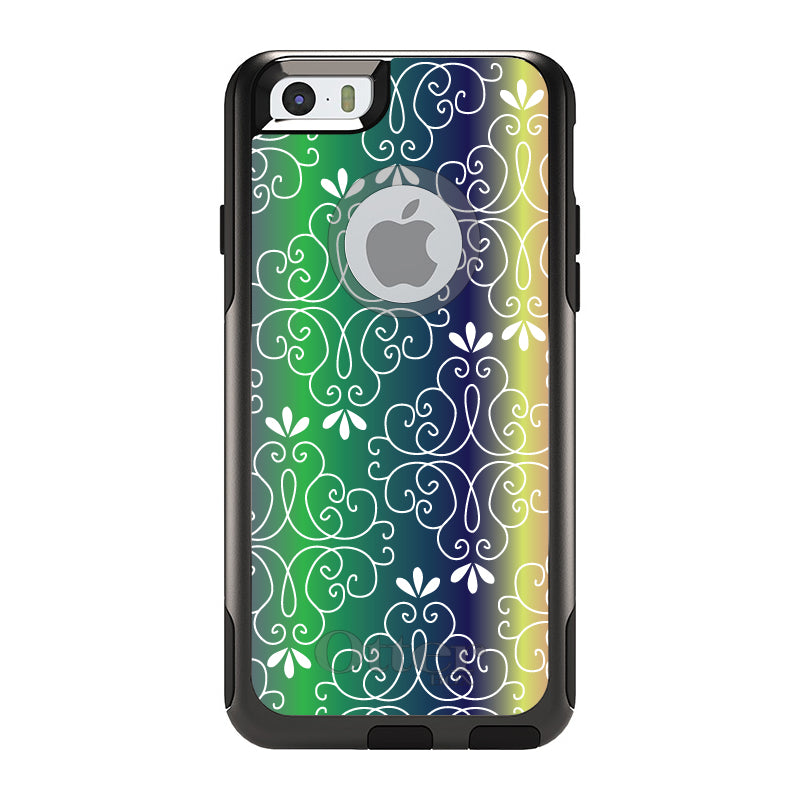 Purple Green Blue Yellow Pink Gradient OtterBox Commuter Case for iPhone & Galaxy, view 4