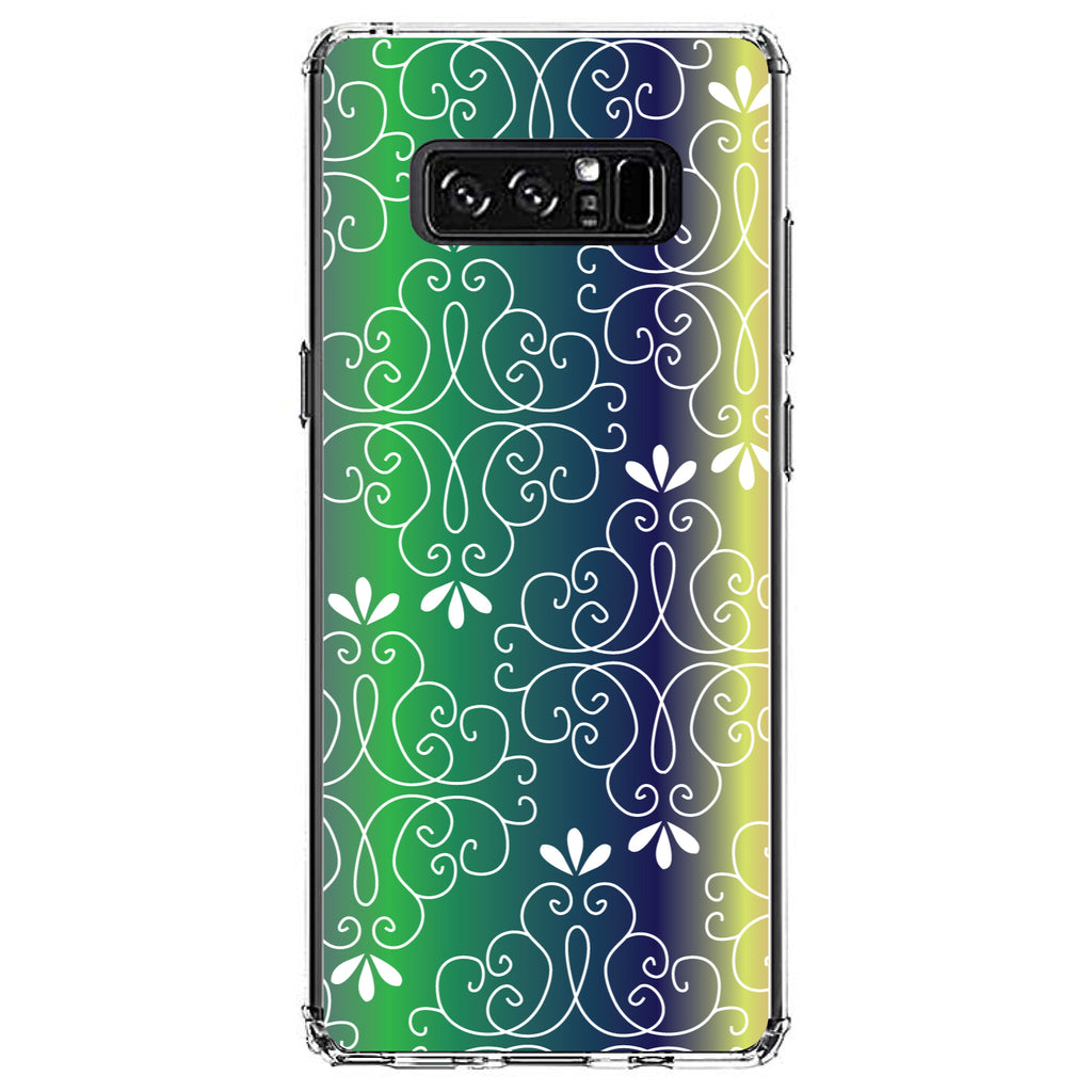 Purple Green Blue Yellow Pink Gradient Clear Shockproof iPhone Case, view 12