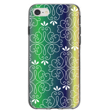 DistinctInk® Clear Shockproof Hybrid Case for Apple iPhone / Samsung Galaxy / Google Pixel - Purple Green Blue Yellow Pink Gradient