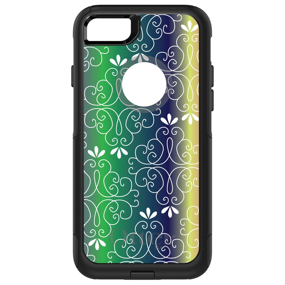 Purple Green Blue Yellow Pink Gradient OtterBox Commuter Case for iPhone & Galaxy