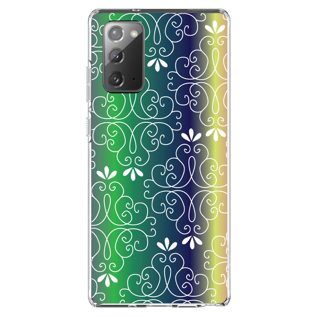 Purple Green Blue Yellow Pink Gradient Clear Shockproof iPhone Case, view 8