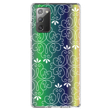DistinctInk® Clear Shockproof Hybrid Case for Apple iPhone / Samsung Galaxy / Google Pixel - Purple Green Blue Yellow Pink Gradient