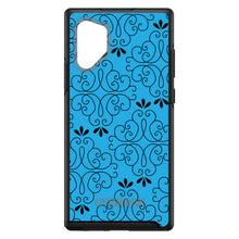 DistinctInk™ OtterBox Symmetry Series Case for Apple iPhone / Samsung Galaxy / Google Pixel - Blue Black Floral Pattern