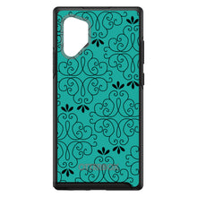 DistinctInk™ OtterBox Symmetry Series Case for Apple iPhone / Samsung Galaxy / Google Pixel - Coral Blue Black Floral Pattern