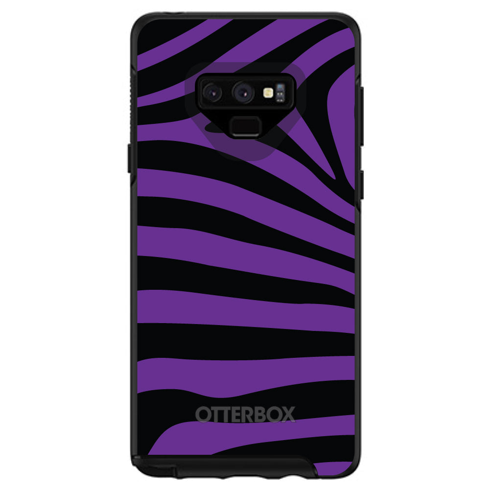 Black Purple Zebra Skin Stripes OtterBox Symmetry Case for iPhone & Galaxy, view 13