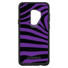 DistinctInk™ OtterBox Symmetry Series Case for Apple iPhone / Samsung Galaxy / Google Pixel - Black Purple Zebra Skin Stripes