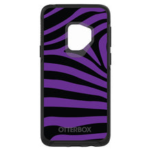 DistinctInk™ OtterBox Symmetry Series Case for Apple iPhone / Samsung Galaxy / Google Pixel - Black Purple Zebra Skin Stripes