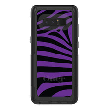 DistinctInk™ OtterBox Commuter Series Case for Apple iPhone or Samsung Galaxy - Black Purple Zebra Skin Stripes