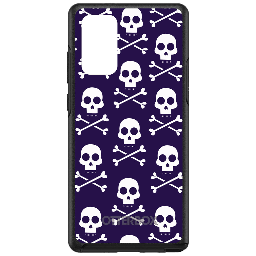 Purple White Skulls Pattern OtterBox Symmetry Case for iPhone & Galaxy, view 10