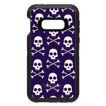 DistinctInk™ OtterBox Defender Series Case for Apple iPhone / Samsung Galaxy / Google Pixel - Purple White Skulls Pattern