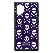 DistinctInk™ OtterBox Symmetry Series Case for Apple iPhone / Samsung Galaxy / Google Pixel - Purple White Skulls Pattern